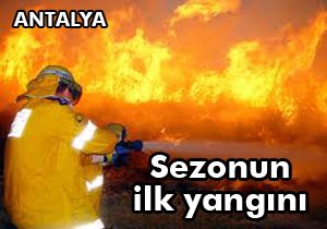 Antalya da sezonun ilk orman yangını